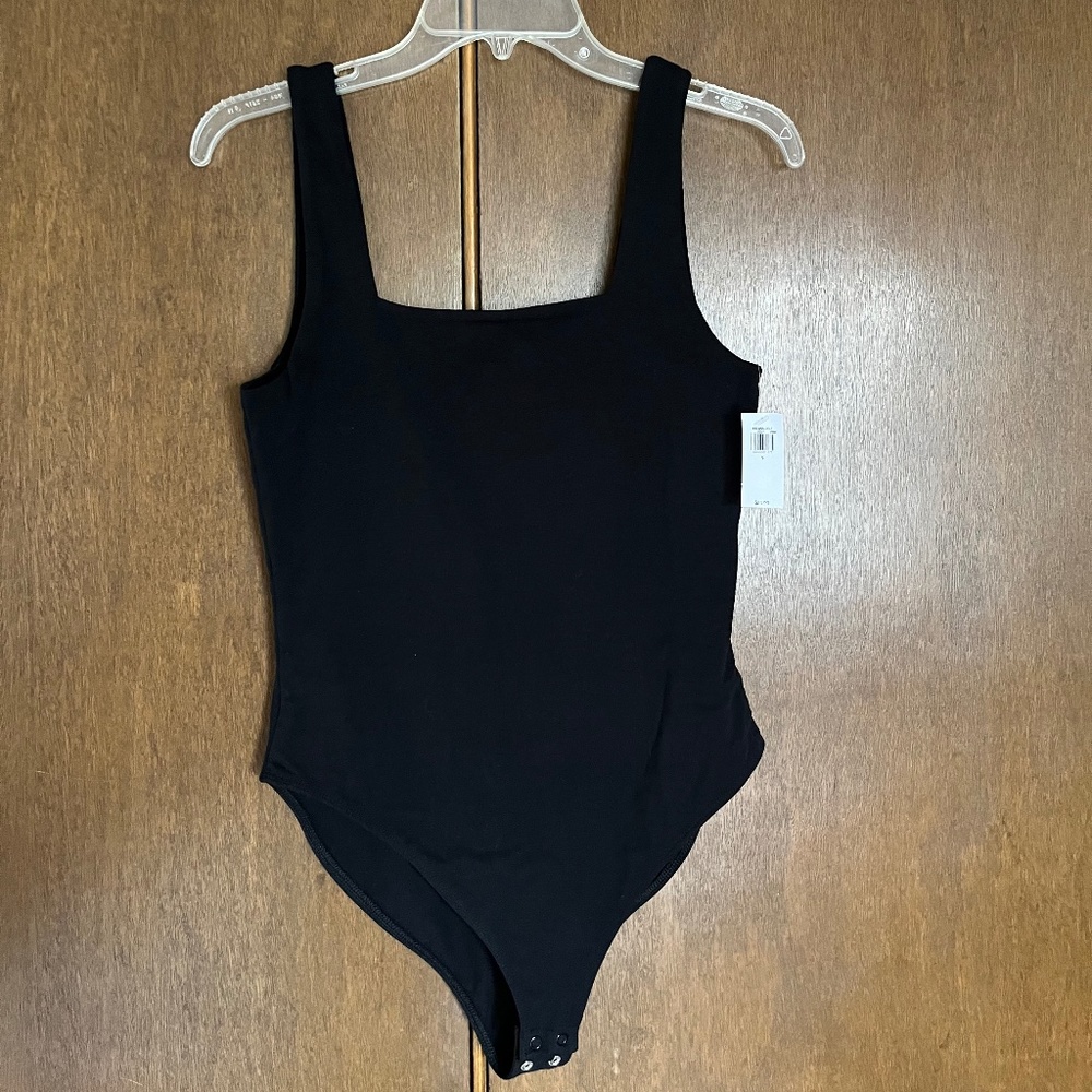 Old Navy square neck body suit-black